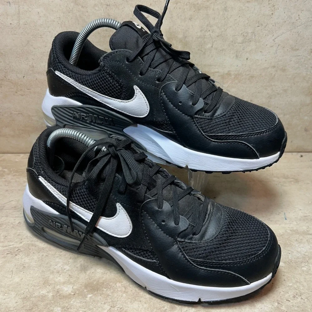 Nike Air Max Excee Mens 9.5‎ Black White Low Top Sneakers CD5432-003